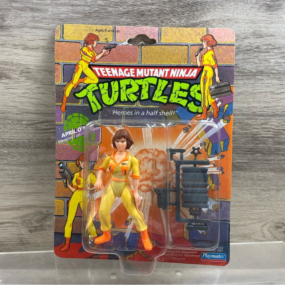 Vintage NOS Teenage Mutant Ninja Turtles TMNT April Action Figure Playmates New